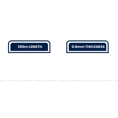 Grunt Fishing Line 0.80mm x 250m Nylon UV Resistant 25kg Strength