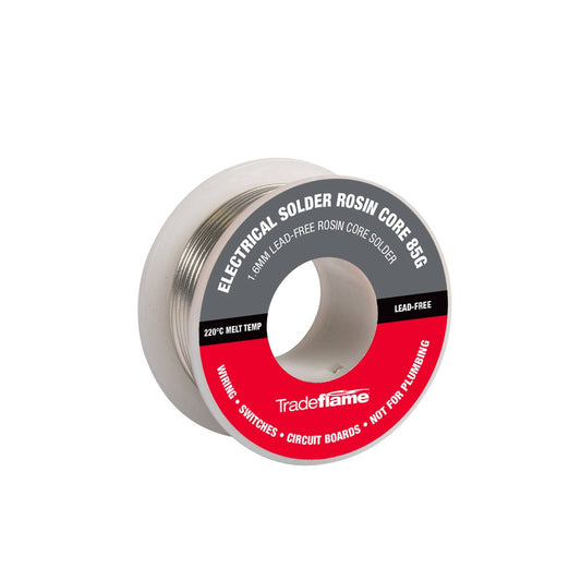 Tradeflame 85g Lead Free Electrical Solder - 1.6mm Tin - Safe & Efficient - Auzzistore