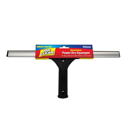 Mr Clean Squeegee - 355mm - Aluminium - Streak Free Cleaning
