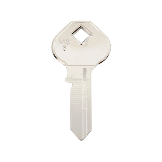 Ehi ms6 Silver Blank Key - Key Blank for House, Padlock, Locker - Auzzistore