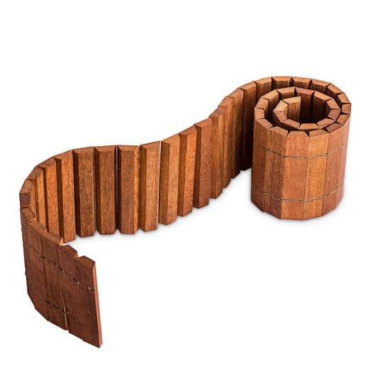 Specrite Merbau Tapered Garden Border Roll 2m x 200mm x 18mm Durable - Auzzistore