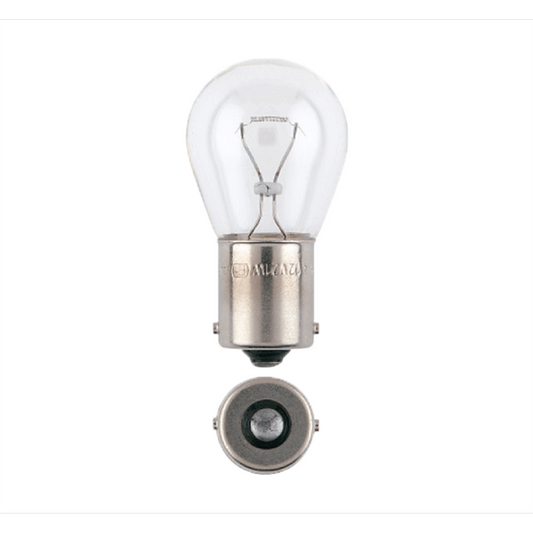 Narva Incandescent Globe - 12V 21W - BA15s - Clear - 2 Pack