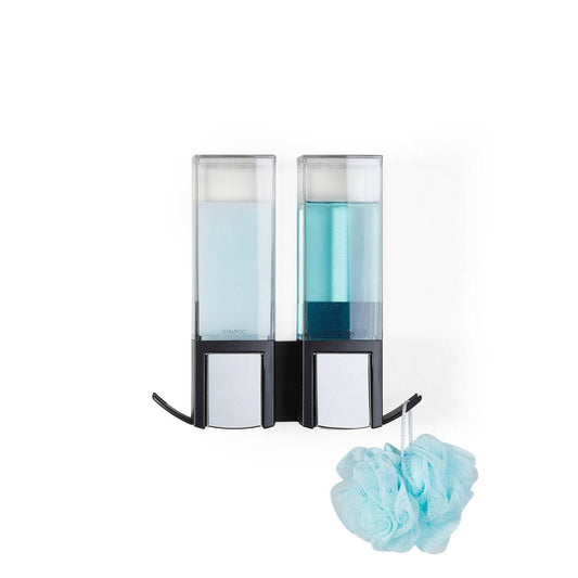 Better Living Clever Shower Dispenser - 2 x 500ml - Matte Black - Tool-Free Installation – view 2