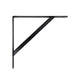 Carinya Straight Stayed Bracket 400x350mm Black Steel 100kg Capacity