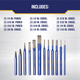 Irwin 12 Piece Cold Chisel and Punch Set - Forged Steel - 160mm x 231mm