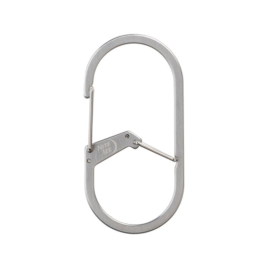 Nite Ize g Series Dual Chamber Carabiner 4 Stainless Steel - Secure Key Management - 38mm x 6.5mm x 76.2mm – view 2