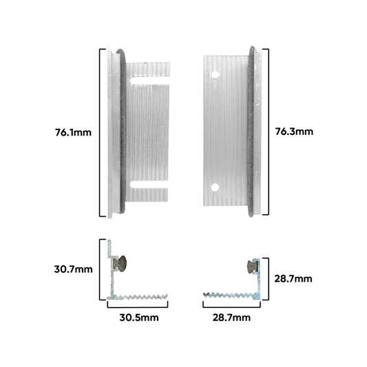 Rolltrak Aluminium Door Guide - 30mm Size - Easy Installation Benefit – view 2 - Auzzistore