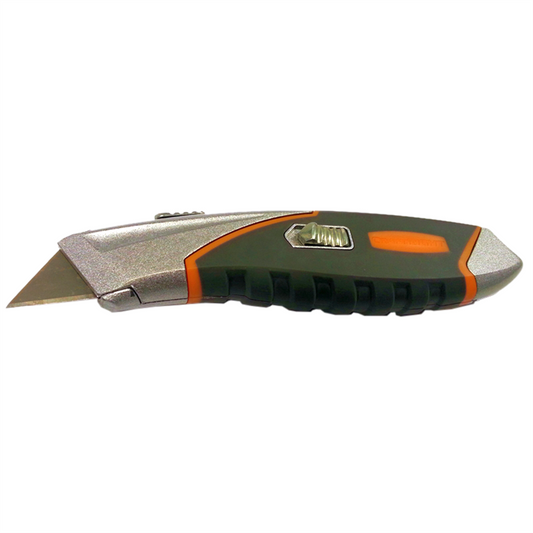 Craftright Retractable Knife - 3 Blades - Alloy Rubber - Easy Carry - Auzzistore