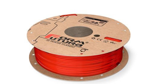 ABS 3D Printer FilamentClearScent ABS 2.85mm Transparent Red 750 gram | Auzzi Store
