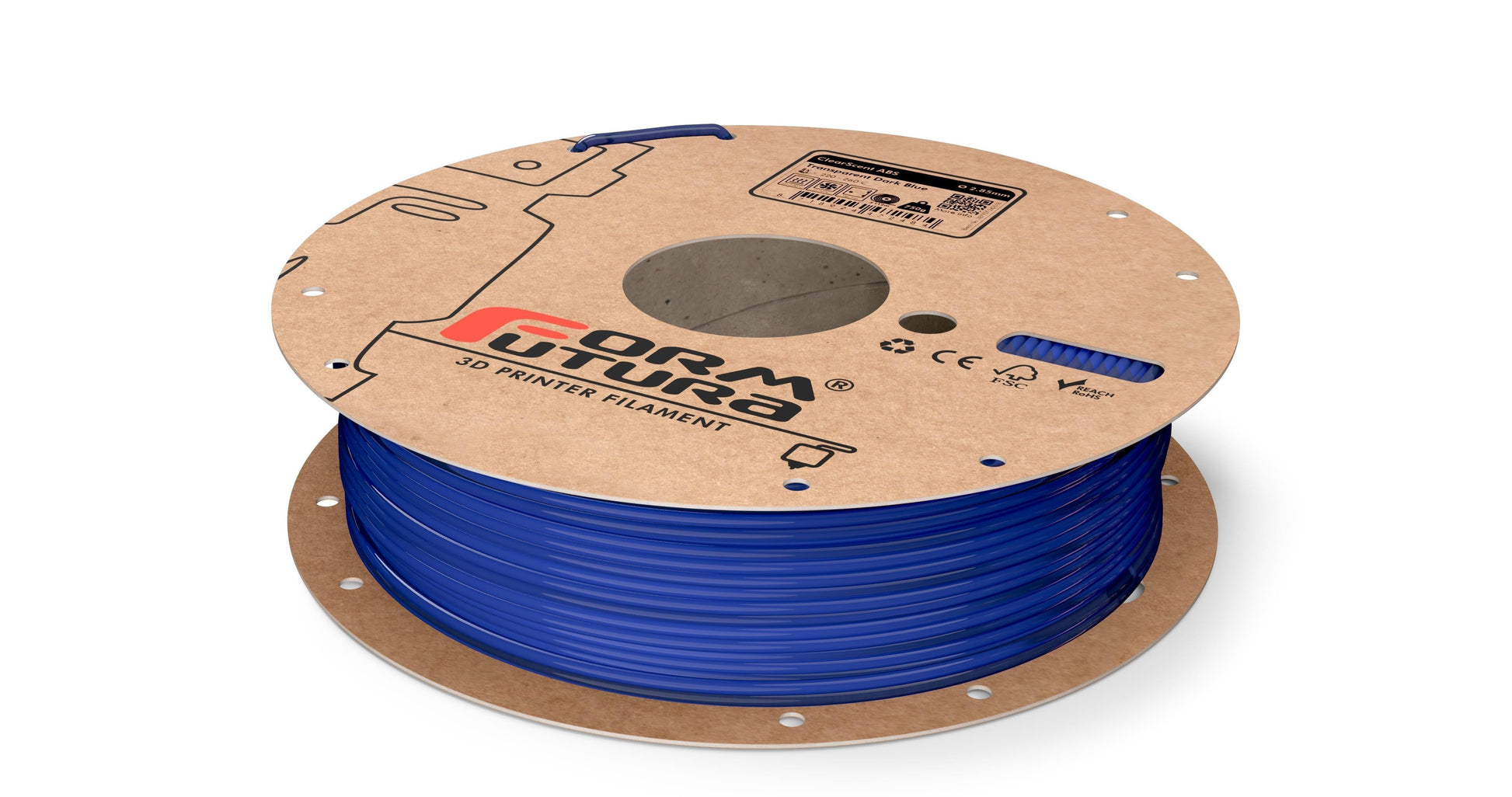 ABS Filament ClearScent ABS 2.85mm Transparent Dark Blue 750 gram 3D Printer Filament | Auzzi Store