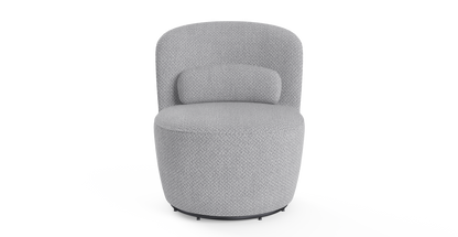 Brosa Ada Swivel Accent Chair (Gainsboro Grey)