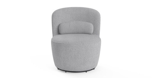 Brosa Ada Swivel Accent Chair (Gainsboro Grey)