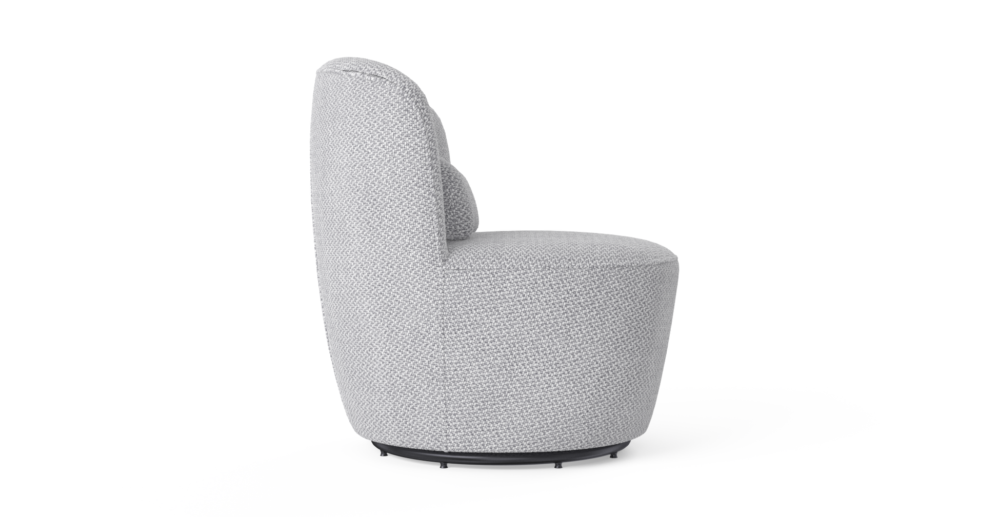 Brosa Ada Swivel Accent Chair (Gainsboro Grey)