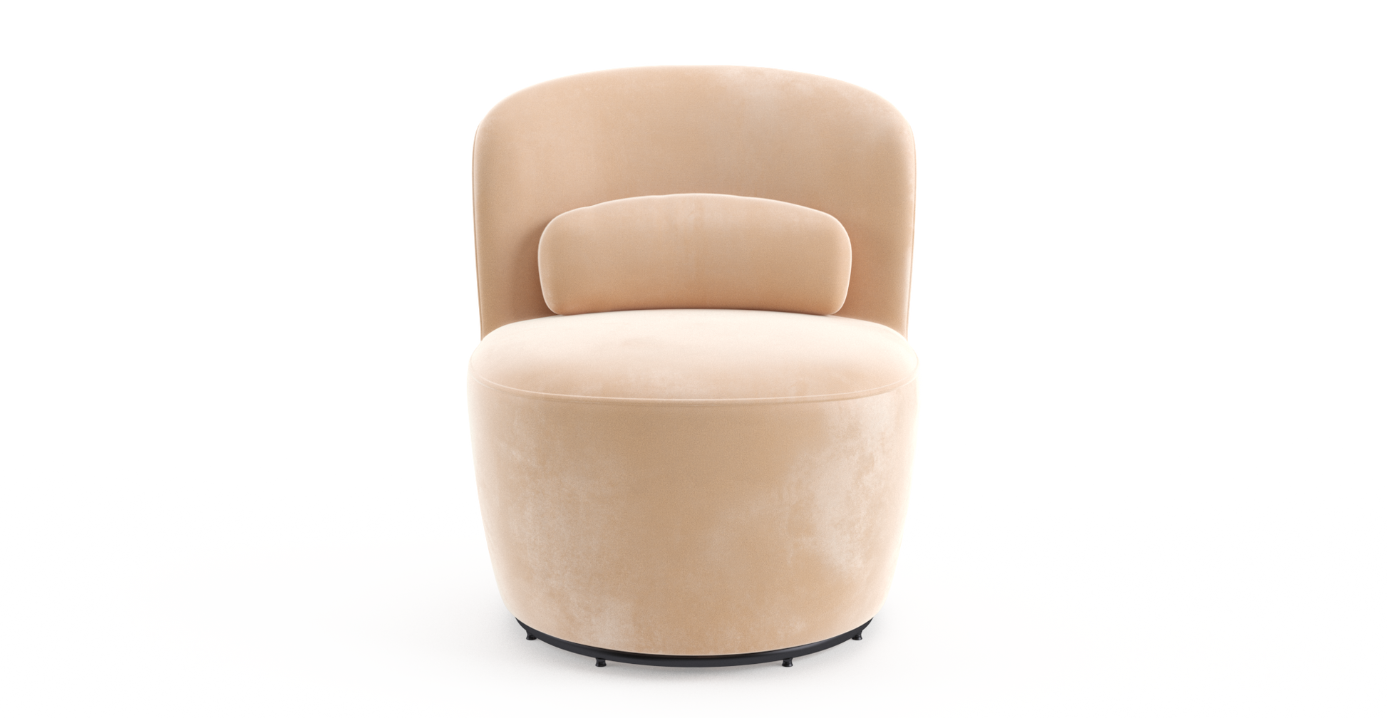 Brosa Ada Swivel Accent Chair (Almond Spice)