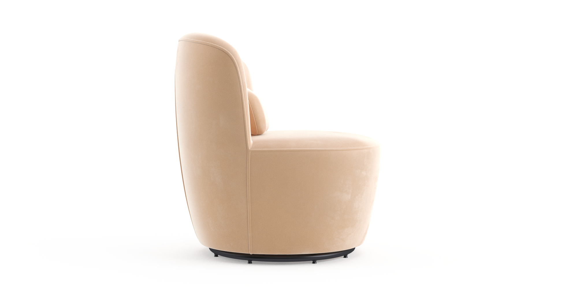 Brosa Ada Swivel Accent Chair (Almond Spice)