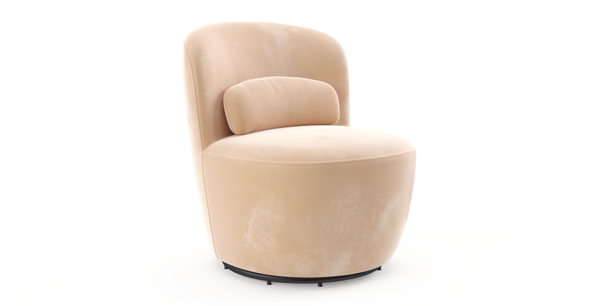 Brosa Ada Swivel Accent Chair (Almond Spice)