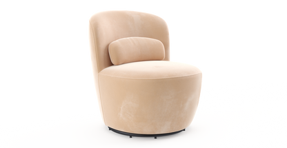 Brosa Ada Swivel Accent Chair (Almond Spice)