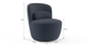 Brosa Ada Swivel Accent Chair (Polynesian Blue)