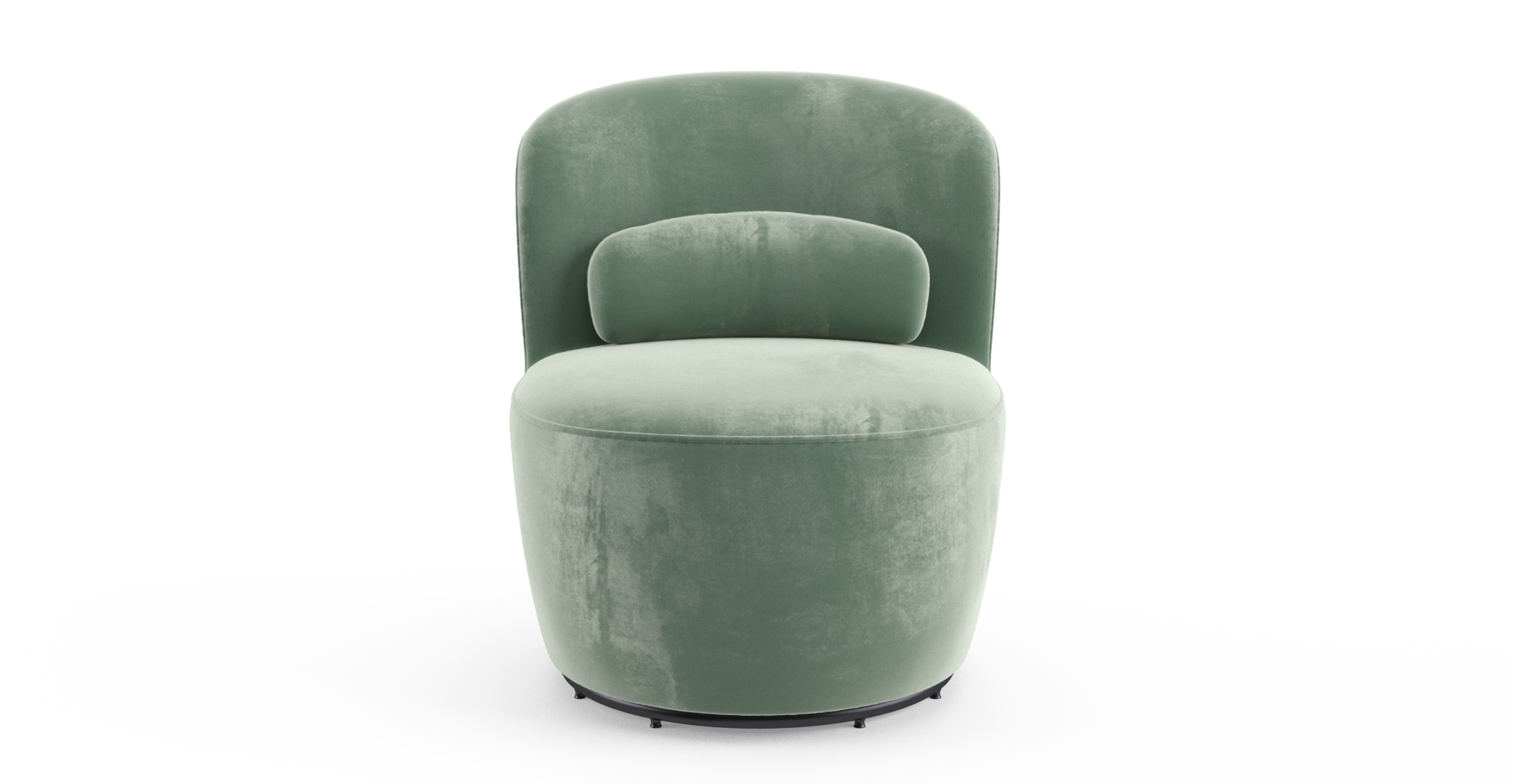 Brosa Ada Swivel Accent Chair (Russian Sage)