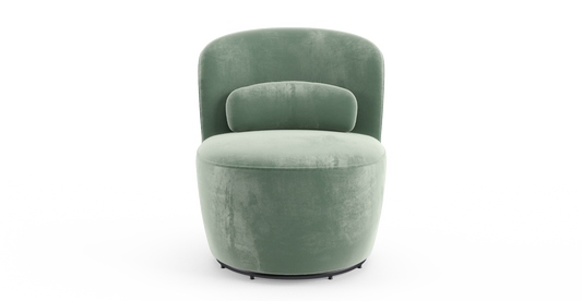 Brosa Ada Swivel Accent Chair (Russian Sage)