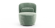 Brosa Ada Swivel Accent Chair (Russian Sage)