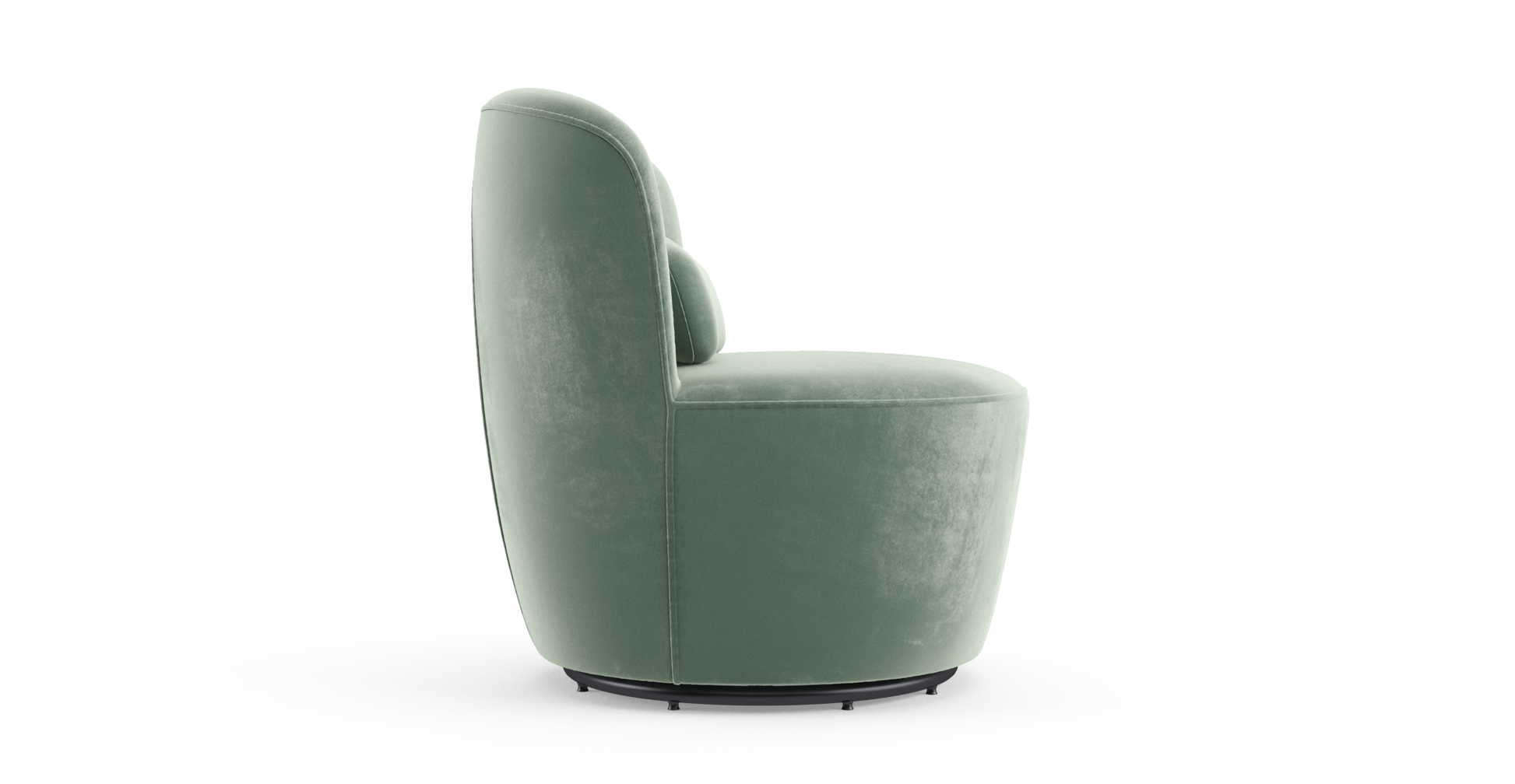 Brosa Ada Swivel Accent Chair (Russian Sage)