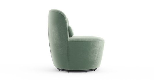 Brosa Ada Swivel Accent Chair (Russian Sage)
