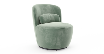 Brosa Ada Swivel Accent Chair (Russian Sage)