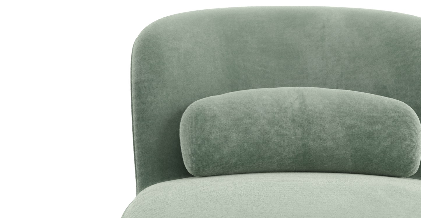 Brosa Ada Swivel Accent Chair (Russian Sage)