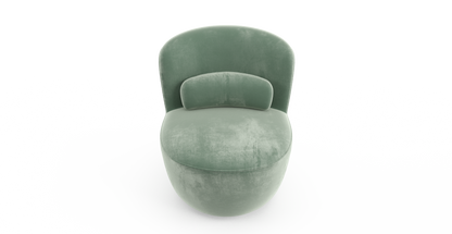 Brosa Ada Swivel Accent Chair (Russian Sage)