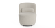 Brosa Ada Swivel Accent Chair (Seashell White)