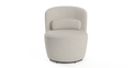 Brosa Ada Swivel Accent Chair - Seashell White