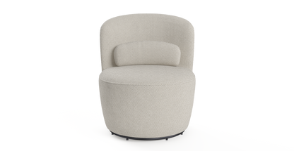 Brosa Ada Swivel Accent Chair (Seashell White)