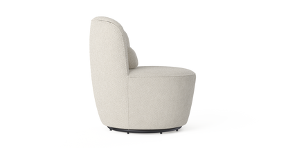 Brosa Ada Swivel Accent Chair (Seashell White)