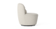 Brosa Ada Swivel Accent Chair (Seashell White)