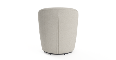 Brosa Ada Swivel Accent Chair - Seashell White