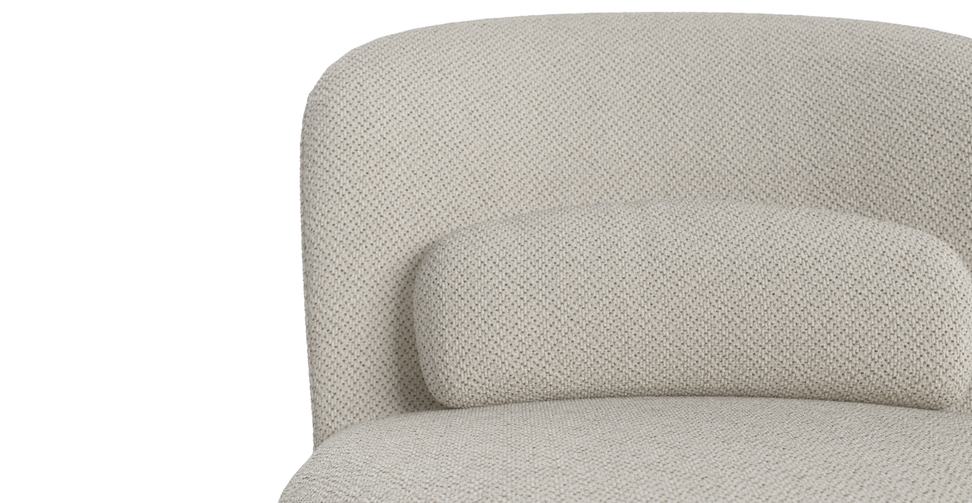 Brosa Ada Swivel Accent Chair (Seashell White)