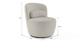 Brosa Ada Swivel Accent Chair (Seashell White)