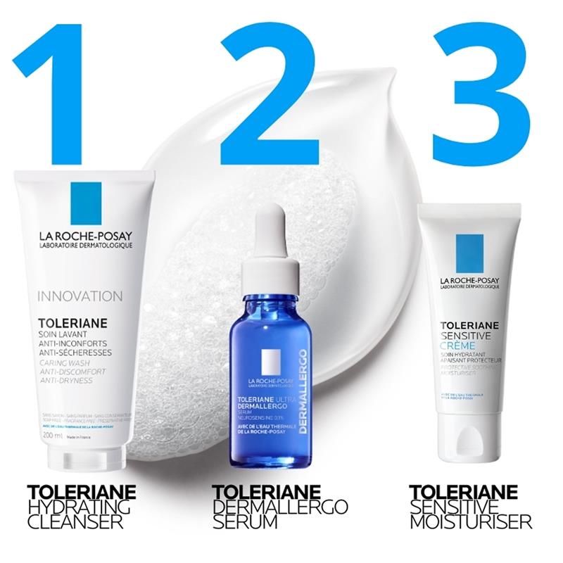 La Roche-Posay Toleriane Caring Wash Cleanser 200ml - Gentle Care for Sensitive Skin - Auzzi Store