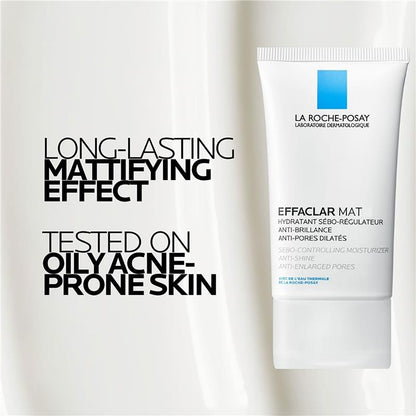 La Roche Posay Effaclar Mat 40ml - Mattifying Moisturizer for Oily Skin
