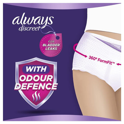 Always Discreet Underwear Level 6 Medium 9 Pack - Ultimate Protection for Bladder Leaks