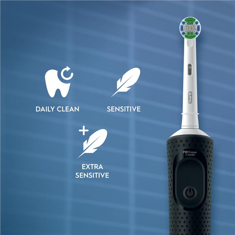 Oral-B Pro 300 Electric Toothbrush - Everyday Clean Black-Auzzi Store