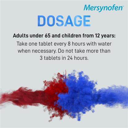 Mersynofen Pain Relief Tablets with Paracetamol + Ibuprofen - 12 Pack-Auzzi Store