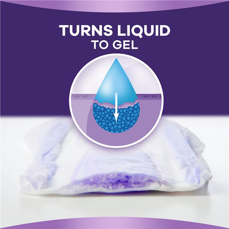 Always Discreet Level 4 Long Incontinence Pads with RapidDry - 10 Pack