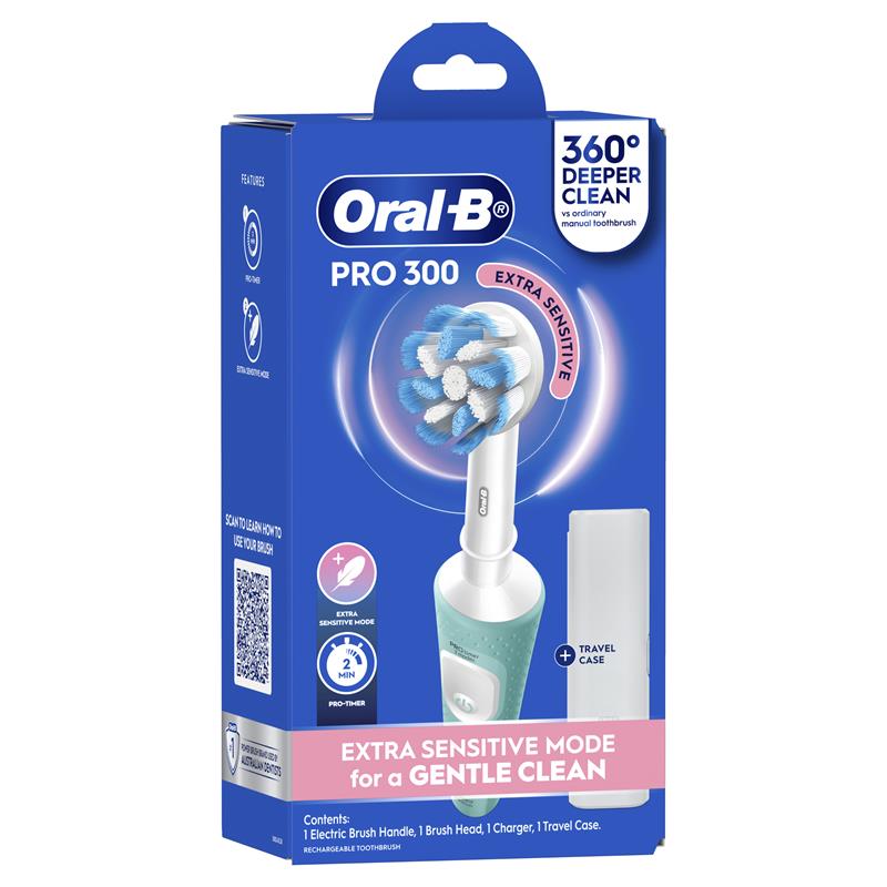 Oral-B Pro 300 Electric Toothbrush - Everyday Clean Mint-Auzzi Store