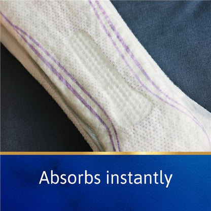 TENA InstaDRY Standard Incontinence Pads, 20 Pads – Triple Protection