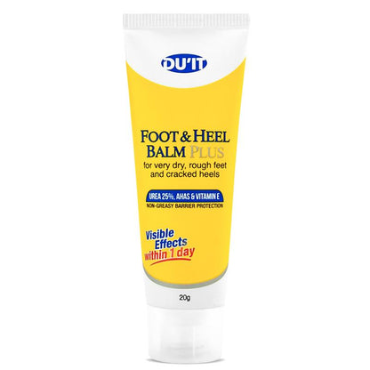 DU'IT Foot & Heel Balm Plus 20g with 25% Urea for Cracked Heels