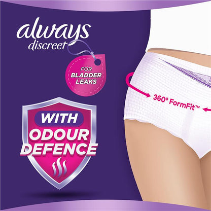Always Discreet Night Underwear Large Pants 8 Pack - Ultimate Comfort for Incontinence