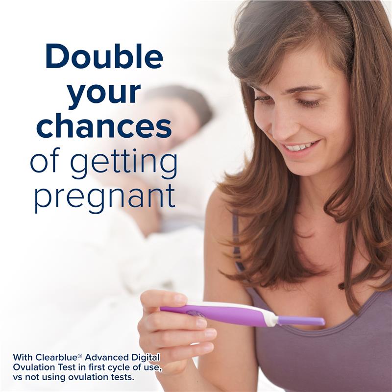 Clearblue Advanced Dual Hormone Digital Ovulation Test Kit, 20 Pack