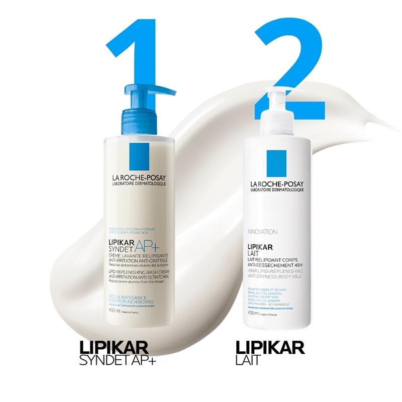 La Roche-Posay Lipikar Lait 400ml - Nourishing Body Lotion for Normal to Dry Skin-Auzzi Store